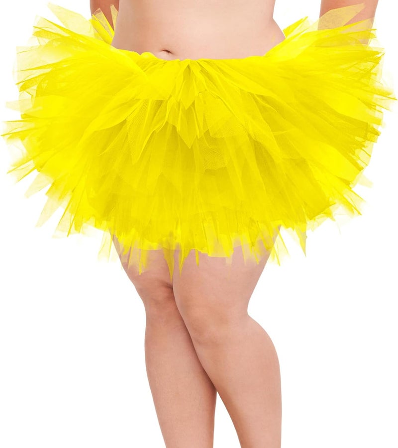 Fynnsure 5 Layers Plus Size Tutu Skirts for Women Extra Large Tulle Skirt 80s Adult Tutu Skirts Tutus Halloween Costumes - Image 1
